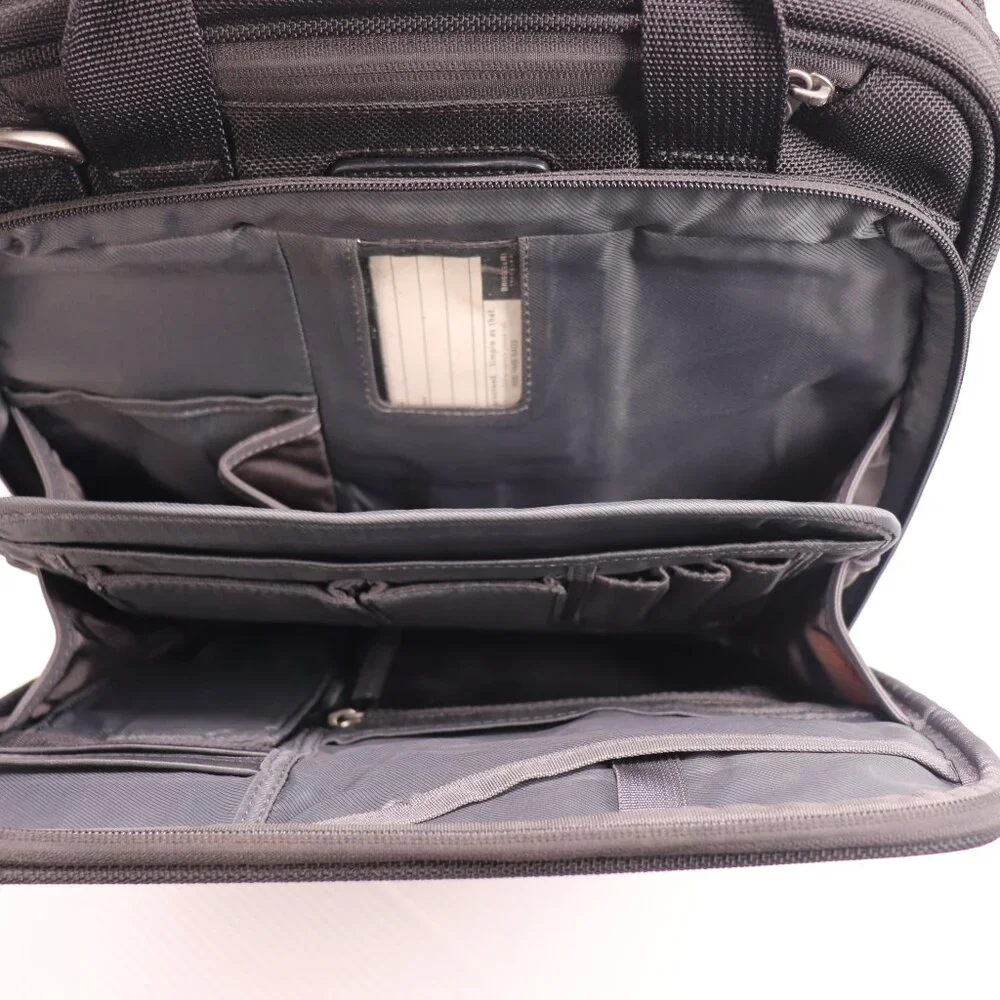 BRIGGS & RILEY 07-BB107 VERTICAL BLACK NYLON LAPTOP BRIEFCASE BAG Travel